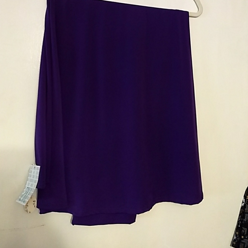 NWT  Purple Lularoe Maxi Skirt Slinky  2X